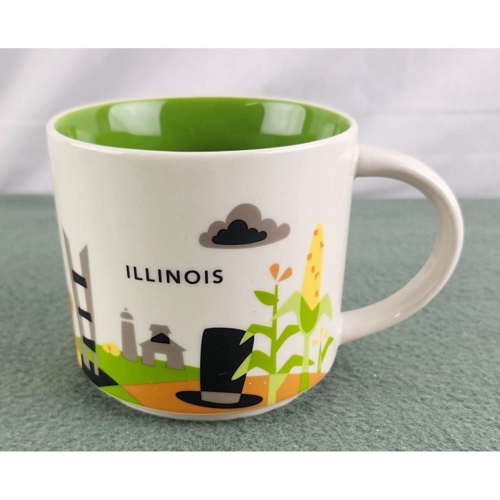NEW You Are Here Collection - Illinois - New Starbucks Mug 14OZ